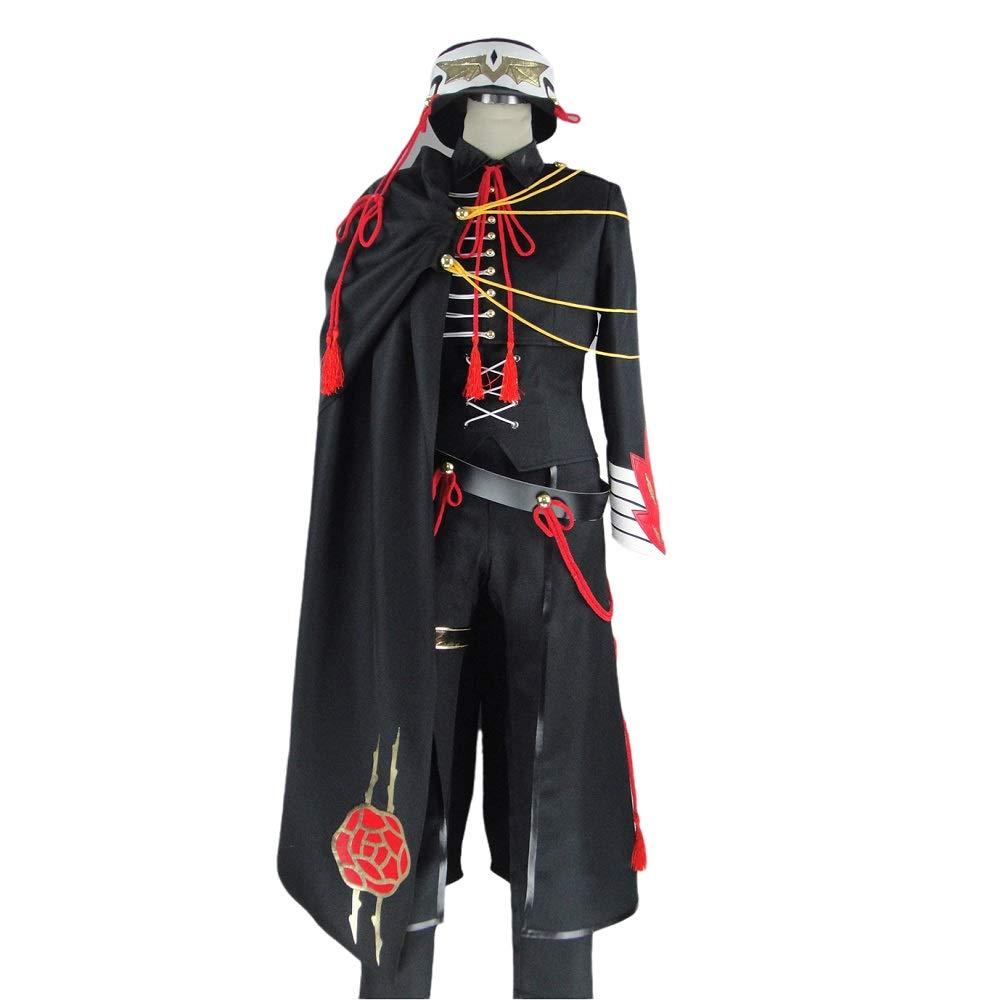 QILONG Code Geass Code Black in Ashford Lelouch Lamperouge Lelouch vi Britannia Cosplay Costume2532 (Male S)