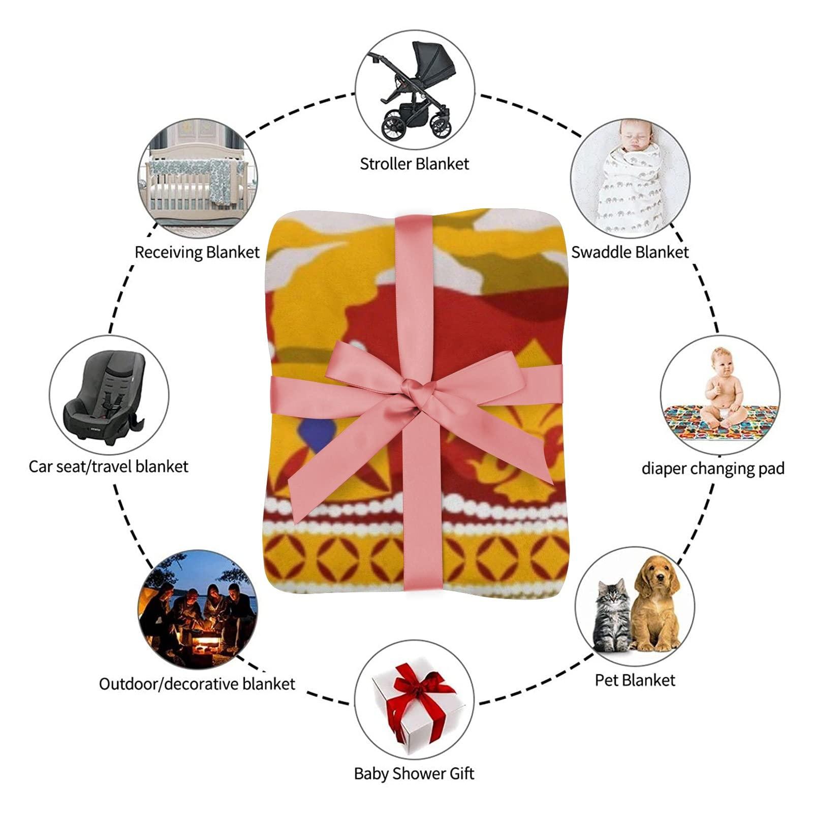 NZOOHY Golden King Crown Personalized Sherpa Baby Blankets for Boys Girls,Soft Newborn Naps Custom Name Blanket for Shower Gift 50x60 in