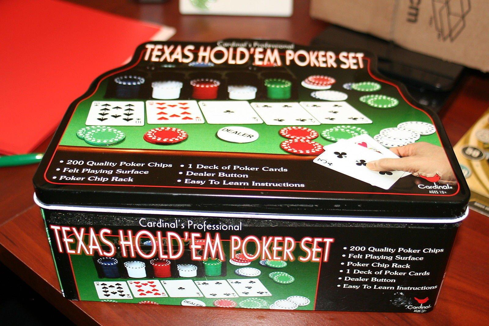 Tinflyphy New Cardinal\'s Professional Texas Hold\'em Poker Set ,#G14E6GE4R-GE 4-TEW6W271747