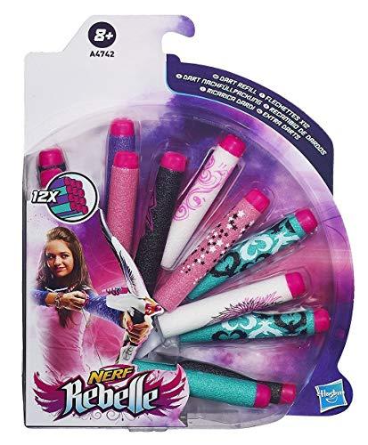 Hasbro Hasbro Nerf Rebelle Toy - 12 Foam Dart Pack- Blaster Refill - Secrets and Spies