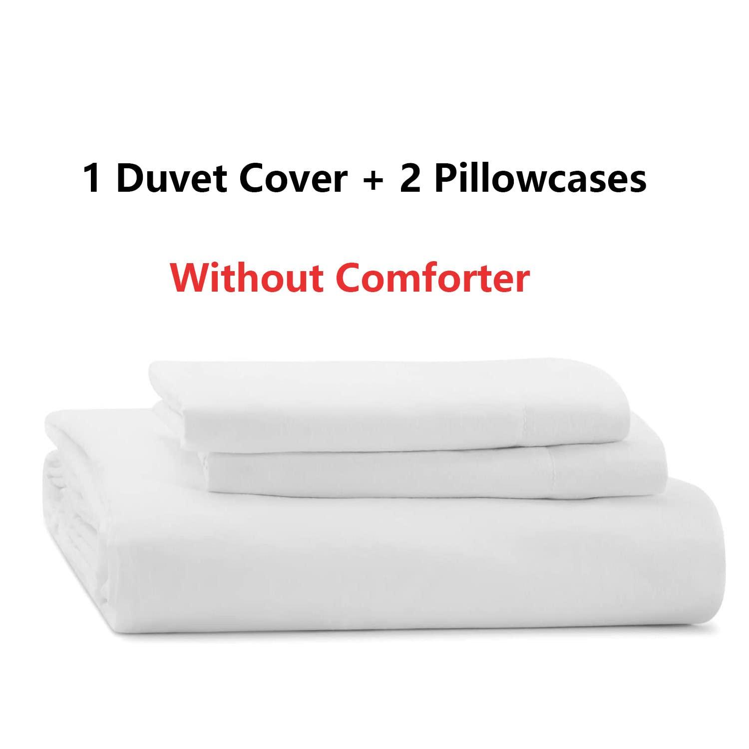 LUVIVIHOME LUVIVIHOME 3PCS Cute Fox Bedding, White Duvet Cover Full, Baby Girls Boys Toddler Kids Bedding, Cartoon Woodland Animals Wildlife Fox Comforter Bedspread Quilt Cover, Cute Room Decor, 2 Pillow Shams