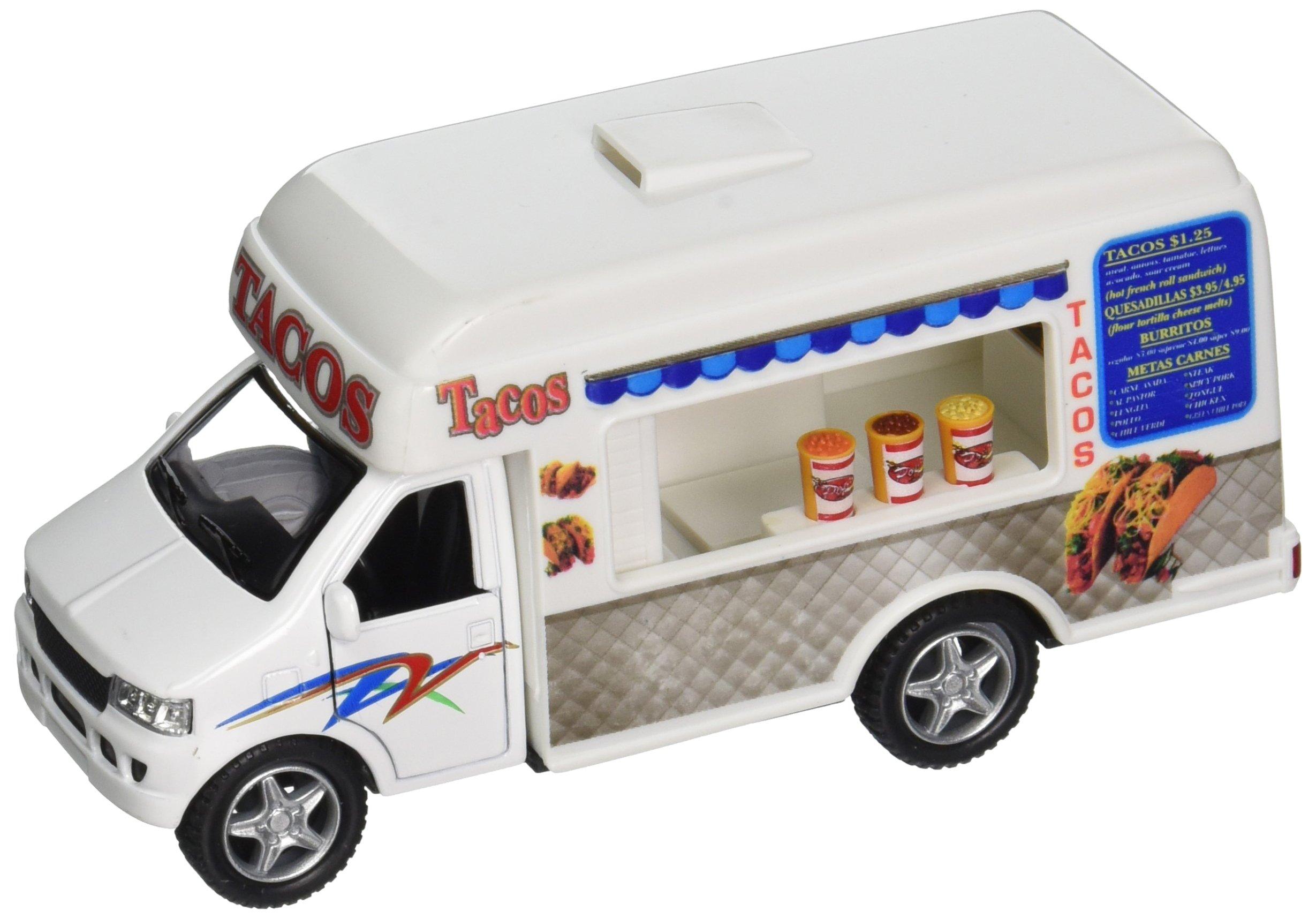 KinsFun KiNSFUN Taco Truck Die Cast Metal with Pullback Action