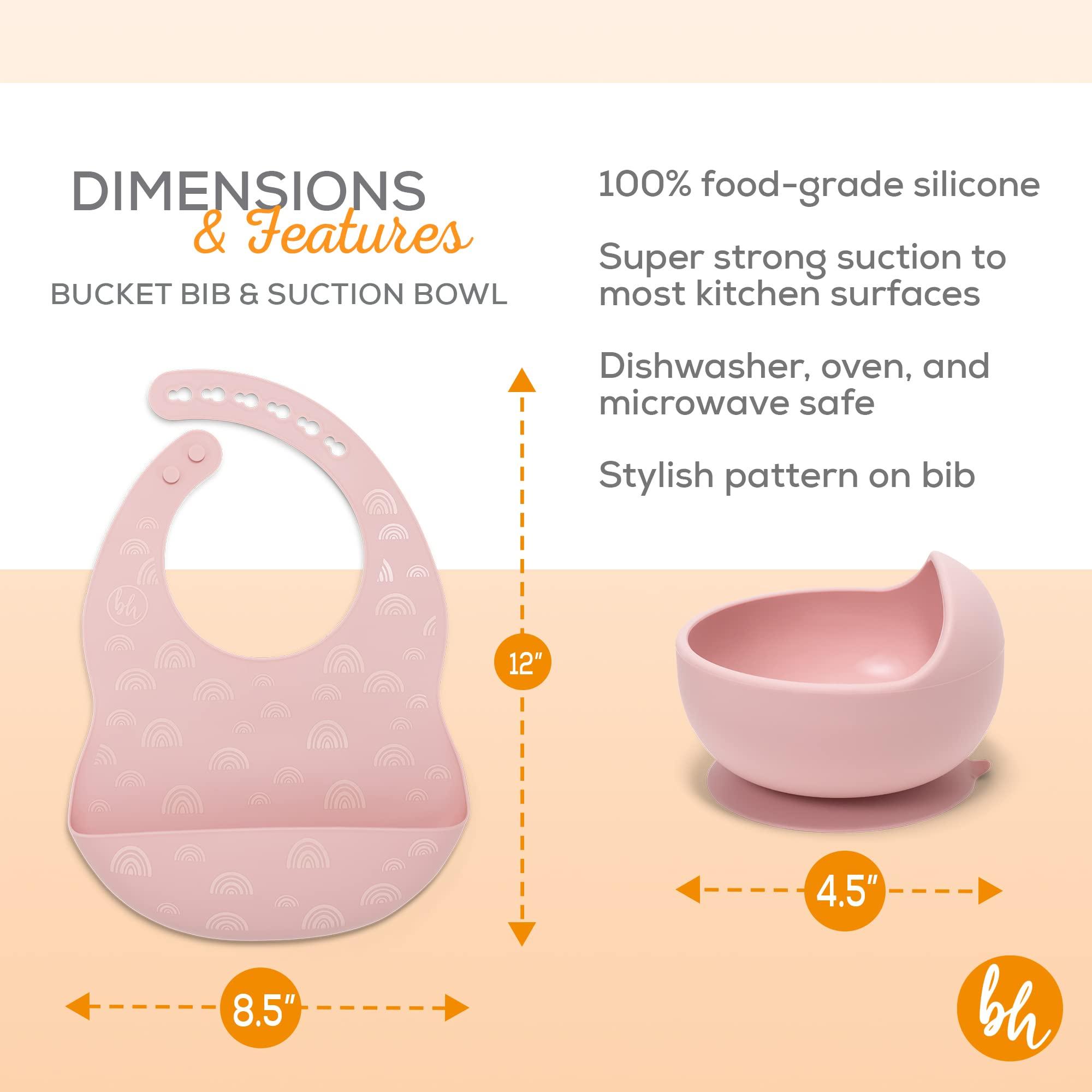 BooginHead BooginHead by Infantino Baby Led Weaning Supplies, Stage 1 and 2 Self Feeding, 5-Piece Set, Pink