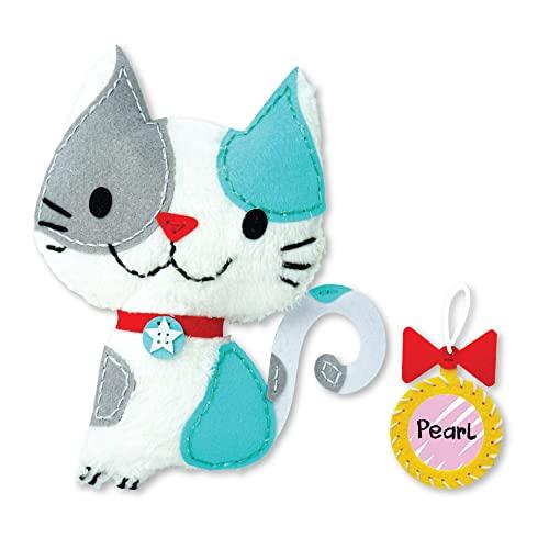 C.S.KIDS C.S. Kids Magic World DIY Personalised Sewing Kit - My Sewing Pals (Puppy/Bunny/Kitten)|Arts & Crafts Gifts | Educational Sewing Kit for Kids | Sew Your Own (Safety Needle & Instruction Included)