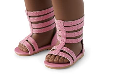 American Girl American Girl Truly Me 18-inch Doll #106 with Brown Eyes, Black-Brown Hair, Very Deep Skin, T-shirt Dress, For Ages 6+