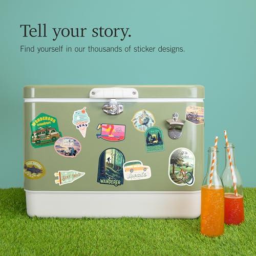 Lantern Press Die Cut Sticker Rhode Island, Nautical Flags, Vinyl Sticker 3 to 6 inches, (Waterproof Decal for Cars, Water Bottles, Laptops, Coolers), Large