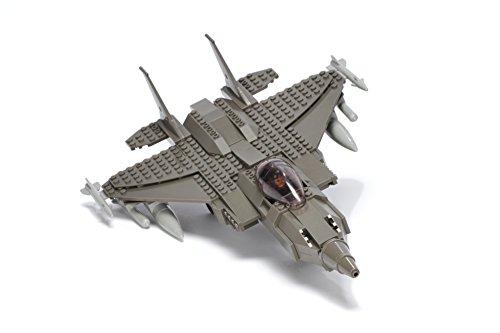 Ultimate Soldier Ultimate Soldier Fighter Jet Military Building Kit, Grey