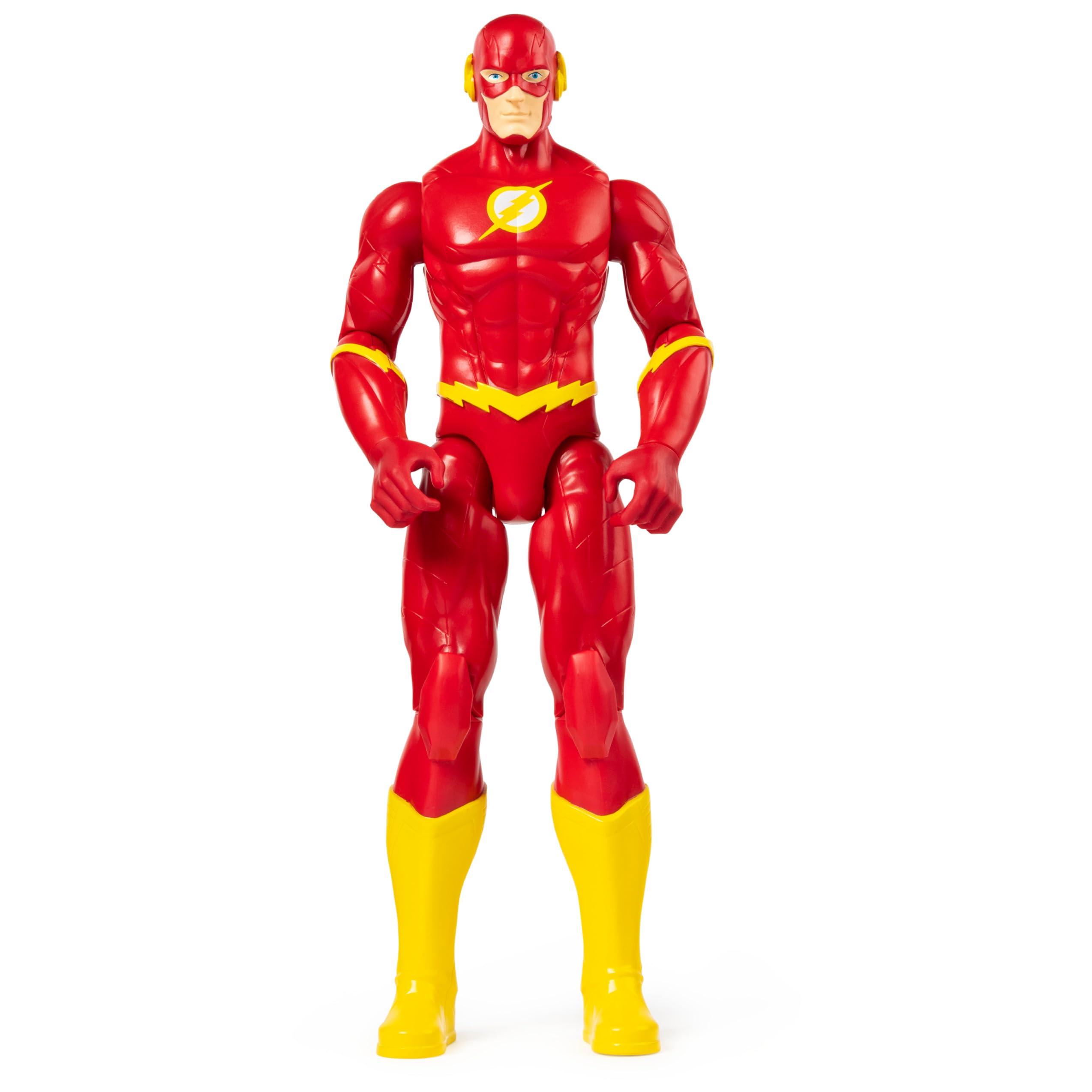 DC Comics DC Comics The Flash Collectible Action Figure, 12 Inches Tall, 11 Articulation Points, Red Suit, Action Poses, Children\'s Toy