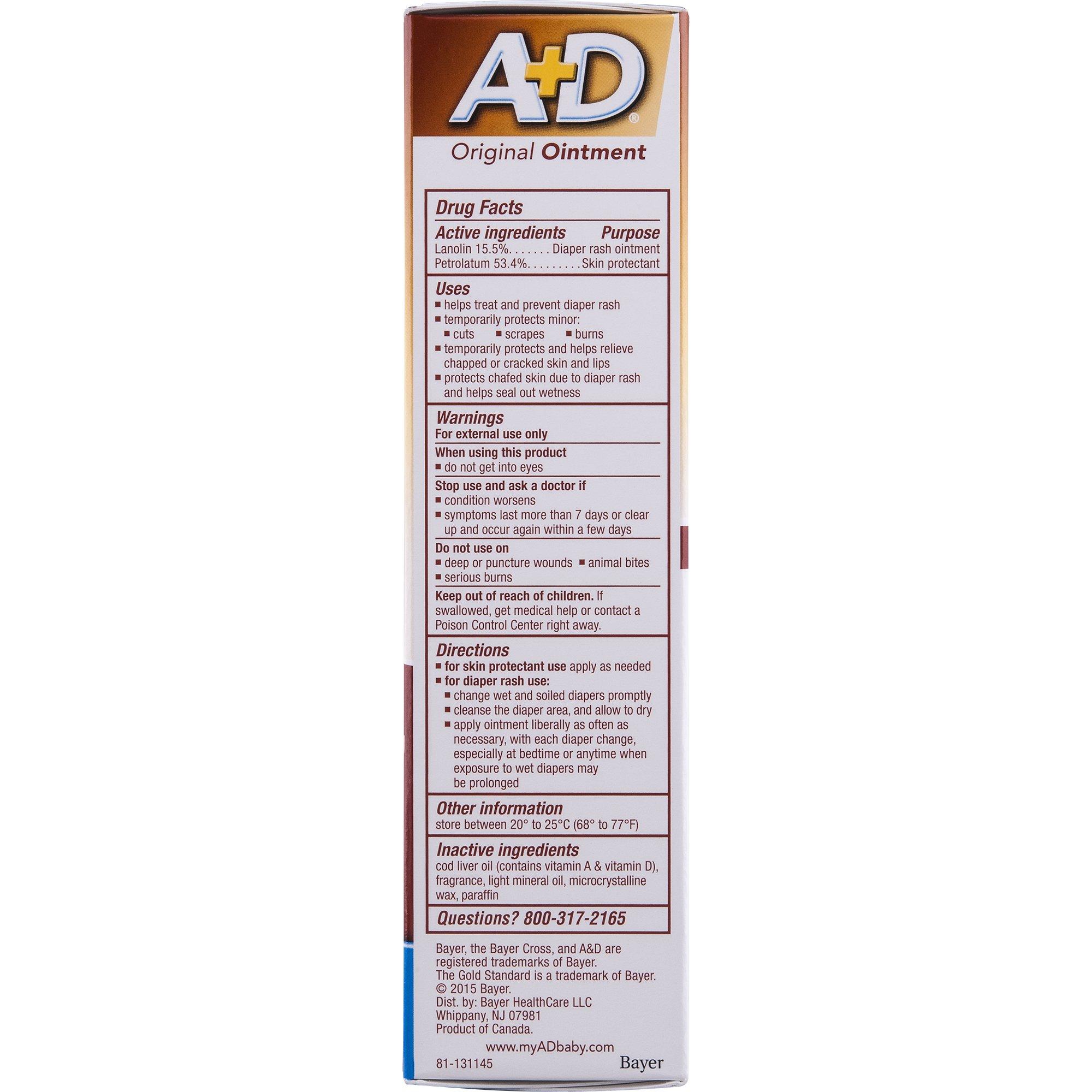 A+D A&D Ointment, 4-Ounce (Pack of 2)