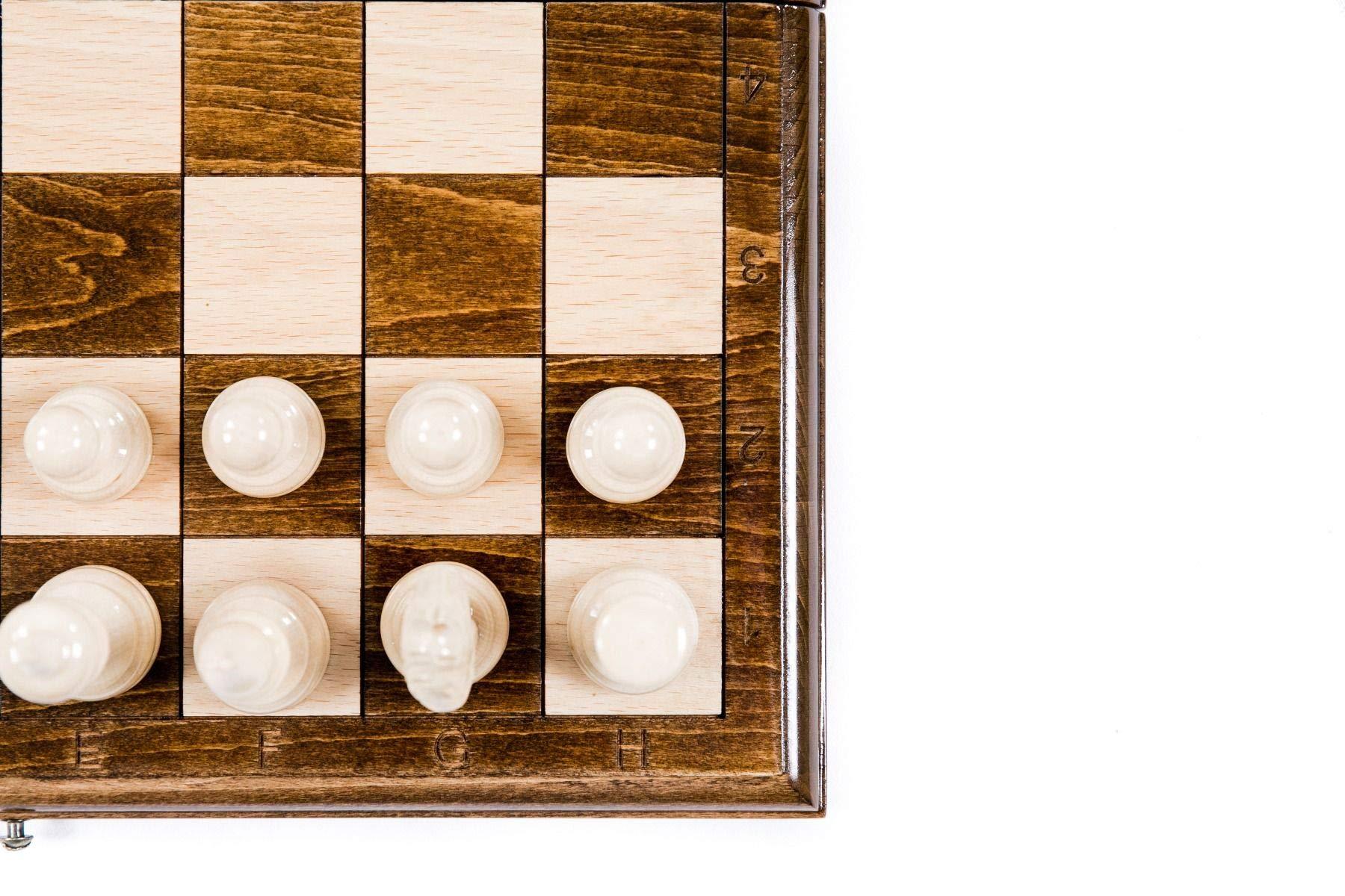 Generic Chess set WOODEN BOARD GAME checkers chess carving Ornament hand made gift wood table game