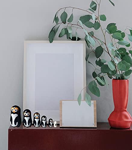 Universal Specialties Penguin Family Nesting Dolls - 6 Unique Matryoshka Penguins - All Hollow to Fit Inside Each Other - Plastic Russian Stacking Toys Cute Doll Toy for All Ages