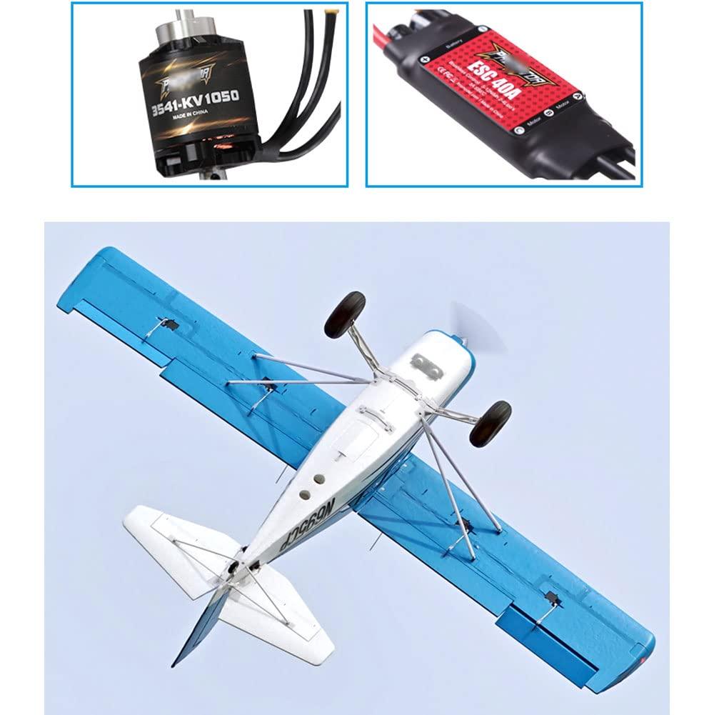 HJLXMF HJLXMF RC Aircraft Glider RC Plane 1500mm Wingspan Large RC Aircraft Sea-air Brushless Motor 3541-KV1050 Electric Remote Control Fixed Wing Glide Machine, LED Light Water Gliding Jet Model RC Plane