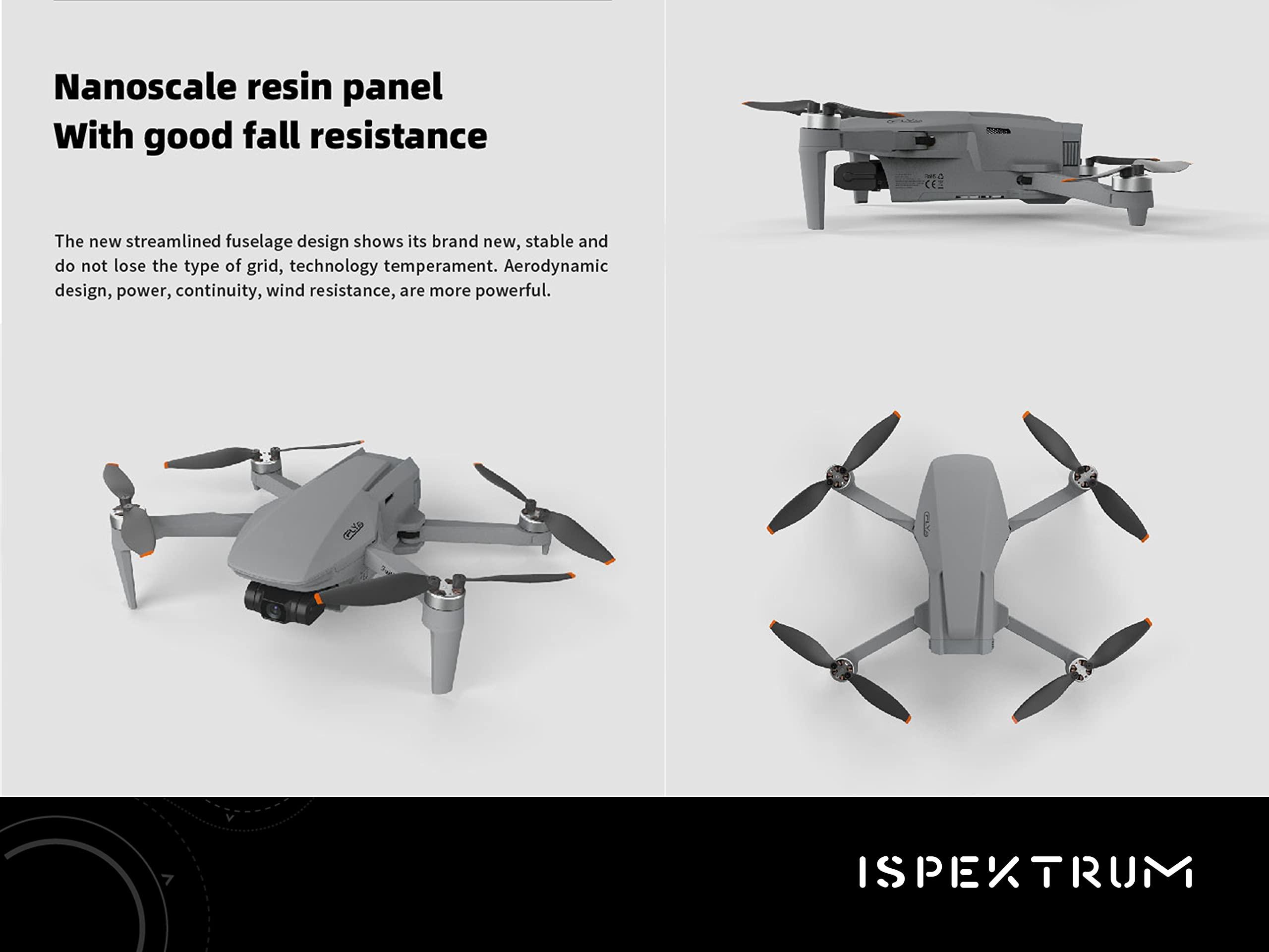 ISPEKTRUM FireFly Faith Mini Drone 4K Dual Camera, 3-Axis Gimbal, 27 Minutes Fight Time, 3KM Flying Range, Advanced Auto Return, Trajectory Flight, Smart Hover