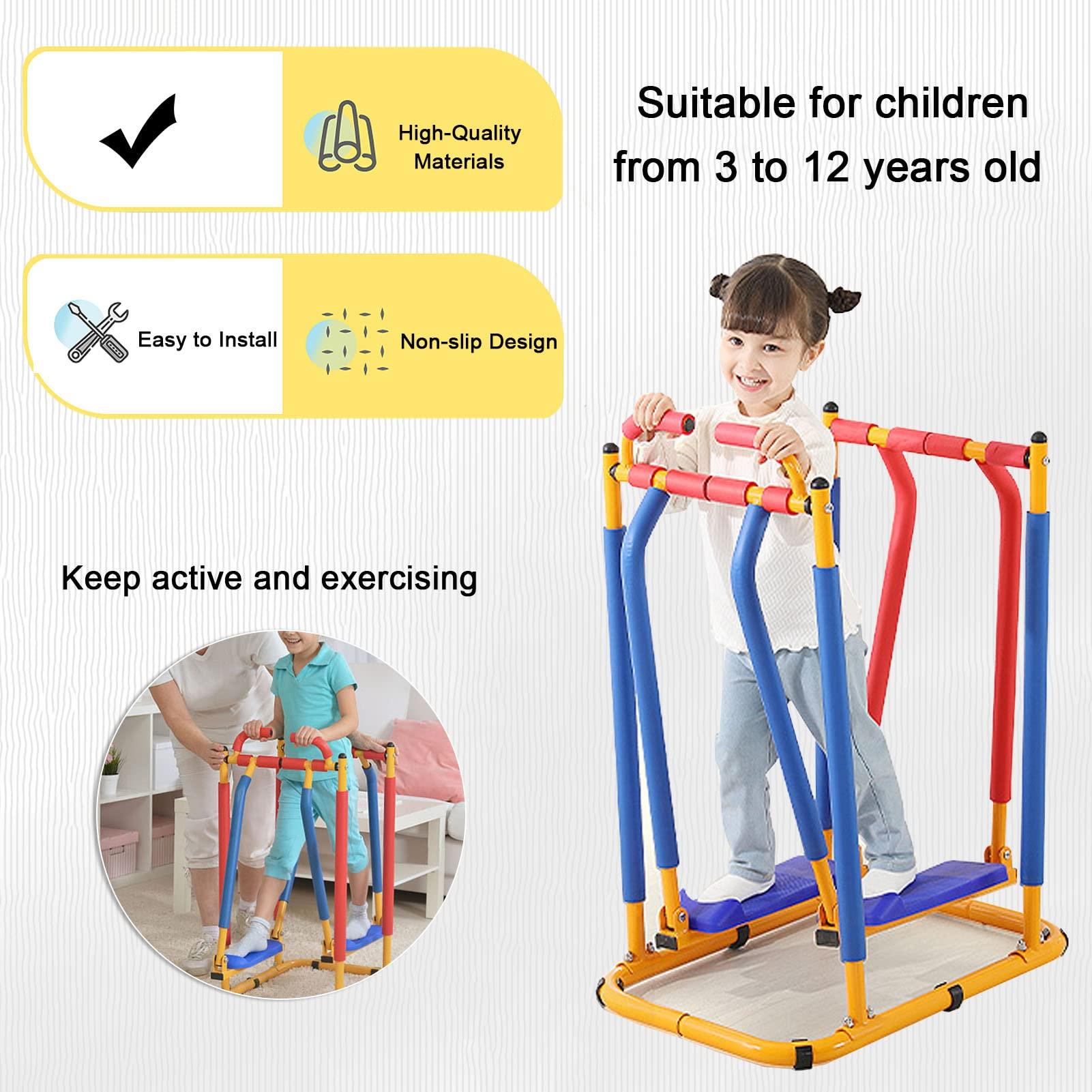 QBDGXFC Fitness Exercise Equipment for Kids, Adjustable Exercise Equipment with Non-Slip Pedals, Children\'s Treadmill for Kids Fitness Exercise, Boys and Girls