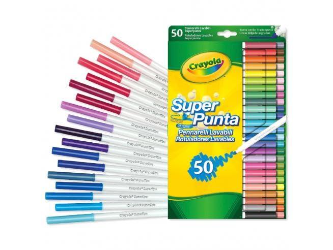 Crayola Crayola Super Tips Markers, Washable Markers, Gift, 50 Count-2 Pack
