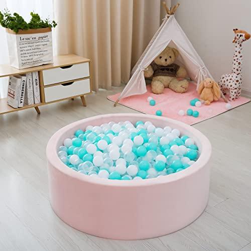 STARBOLO Ball Pit Balls Pack of 100 - BPA&Phthalate Free Non-Toxic Crush Proof Play Pit Soft Plastic Ball for 1 2 3 4 5Years Old Toddlers Baby Kids Birthday Pool Tent Party (2.17inches) image-2