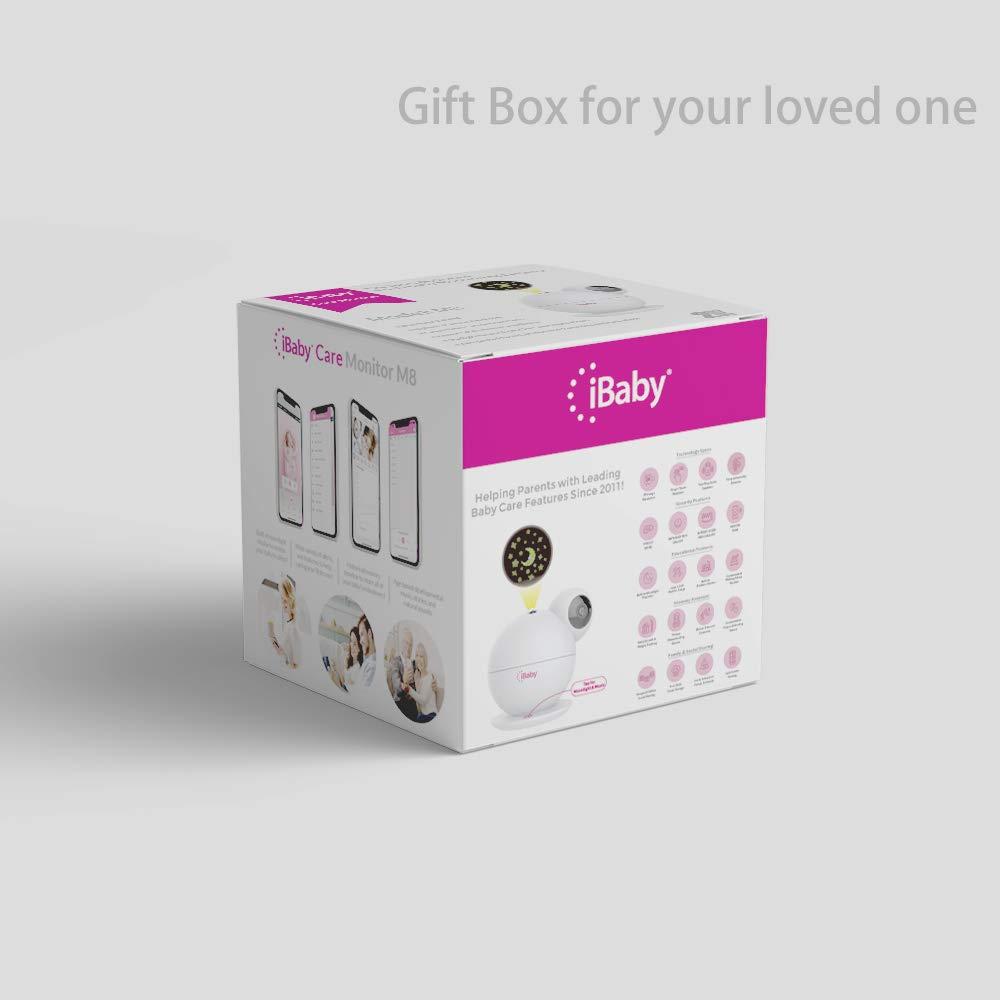 iBaby iBaby M8 2K Smart Baby Monitor, 355 Pan 110 Tilt and 2-Way Talk, Video Baby Monitor with Crying and Motion Alerts, Moonlight Projector, Temperature/Humidity Alerts, for iOS/Android