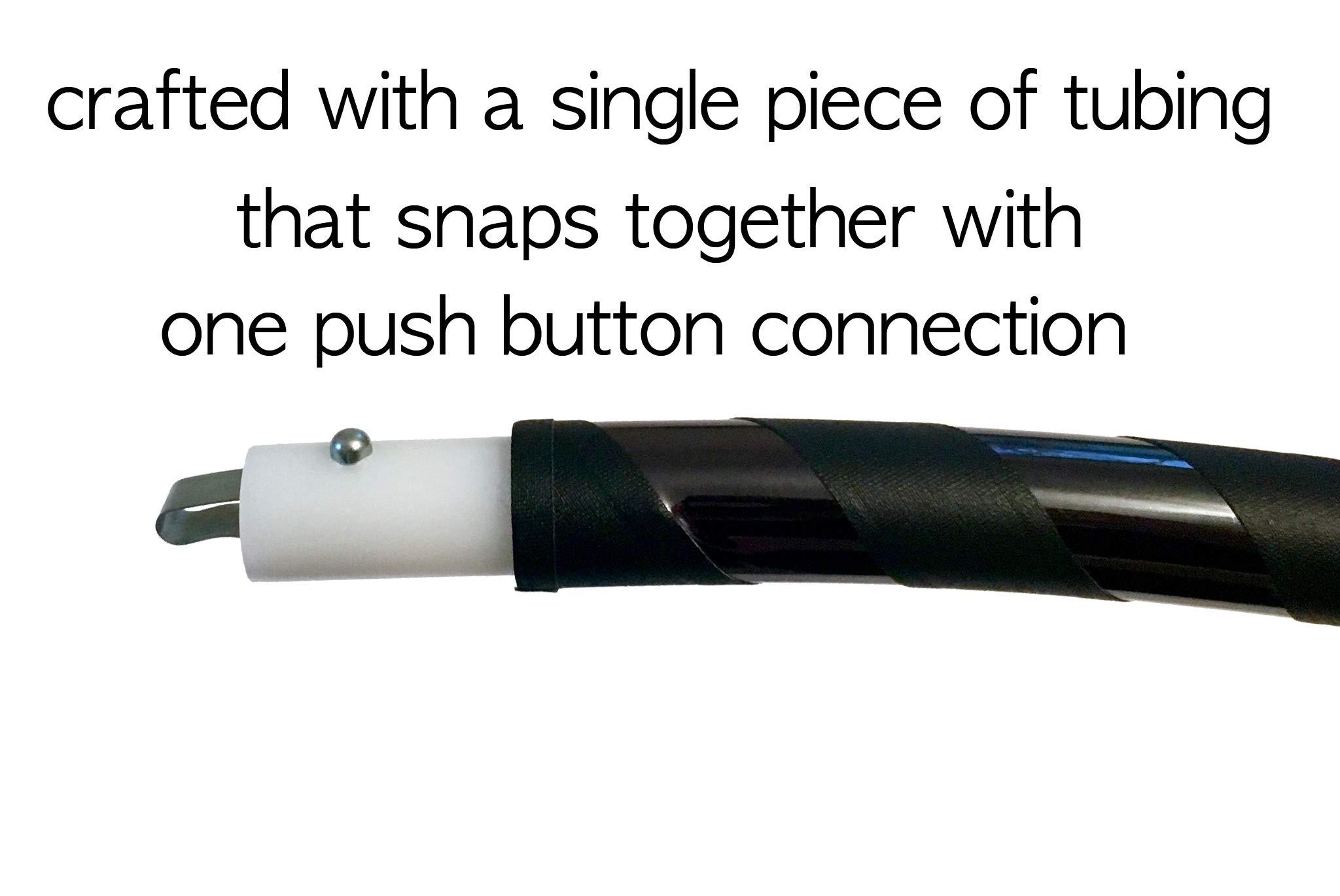 SpinMajik 40\" Black Beginner Exercise Hula Hoop for Fitness and Fun | Made for Adults | Weighs 1 Pound