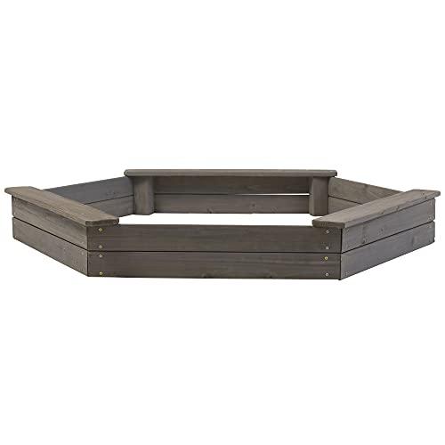 Jack and June Jack & June Hexagonal Cedar Sand Box Playset