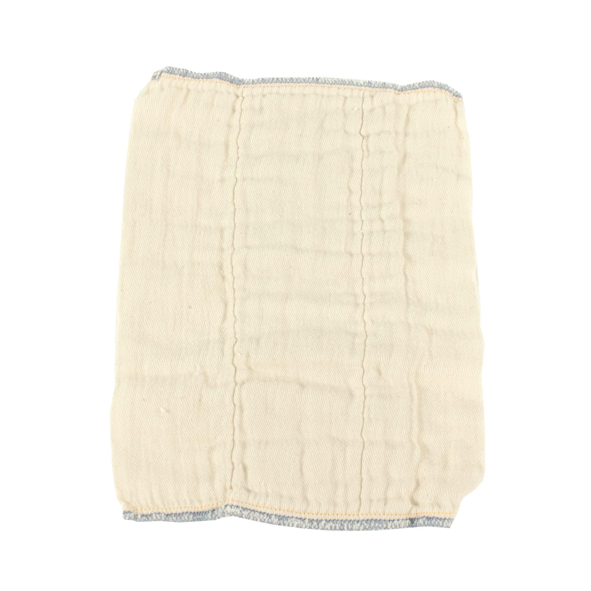 OsoCozy Unbleached Prefold Cloth Diapers by OsoCozy 100% Cotton, Durable, Soft, Absorbent, Sustainable & Economical - 9.5"x13", Fits 4-10 Lbs. - (Preemie 2x6x2)