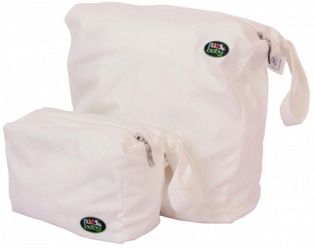 Ethikos Market Best Cloth Diaper Wet Bag by nuababy-DOUBLE waterproof layer to prevent leaks-machine washable-keeps smells in-easy zipper close-use for diapers, soiled clothing or as swim bag (Small, Bunny Tail)