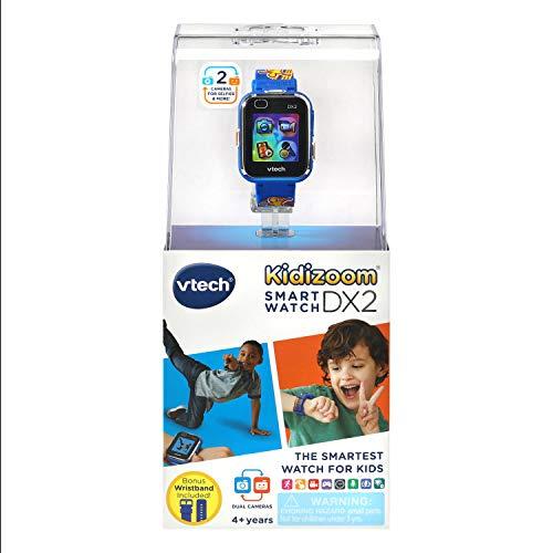 VTech VTech KidiZoom Smartwatch DX2, Special Edition Skateboard Swoosh with Bonus Royal Blue Wristband