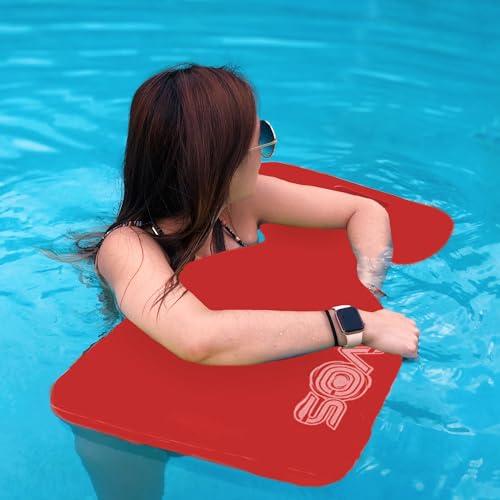 VOS VOS Phoenix Water Solid Saddle Floats for Adults and Kids -2 Pc Pack|Ultra Buoyant, Comfortable Floating Seats for Pool, Beaches, Lakes, Water Parks (Rave Red)