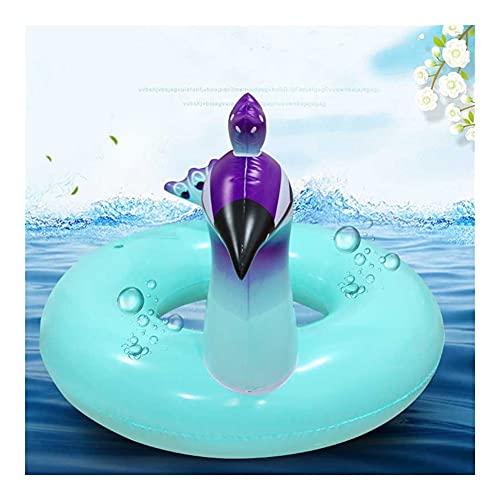 TYHCH TYHCH Peacock Inflatable Swimming Circle Ring Party Inflatable Pool Float Party Toy Water Sport Swim Rings (Pool Rafts) (Color : 120CM)