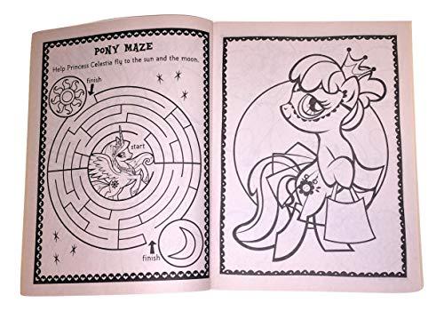 My Little Pony My Little Pony Bundle of 5 Activity Gift Set Items ~ Friendship is Magic (Jumbo Coloring and Activity Book, Christmas themed activity booklet, Boxed Secrets, Play Pack, Tattoos)
