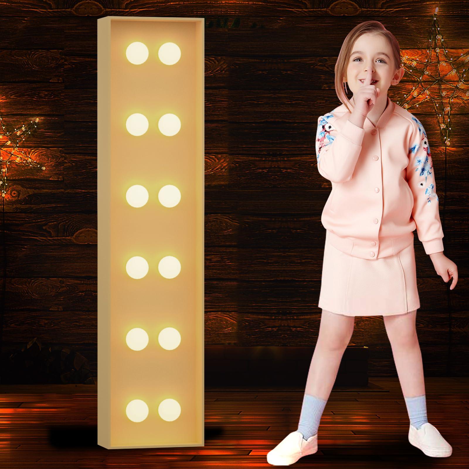 Tongjoy Tongjoy 4FT Marquee Light Up Letters, Large Marquee Letters, DIY Giant Letters for Baby Shower, Birthday Party Backdrop Decor Wedding Engagement Party, Pre-Cut Foam Board Letter I