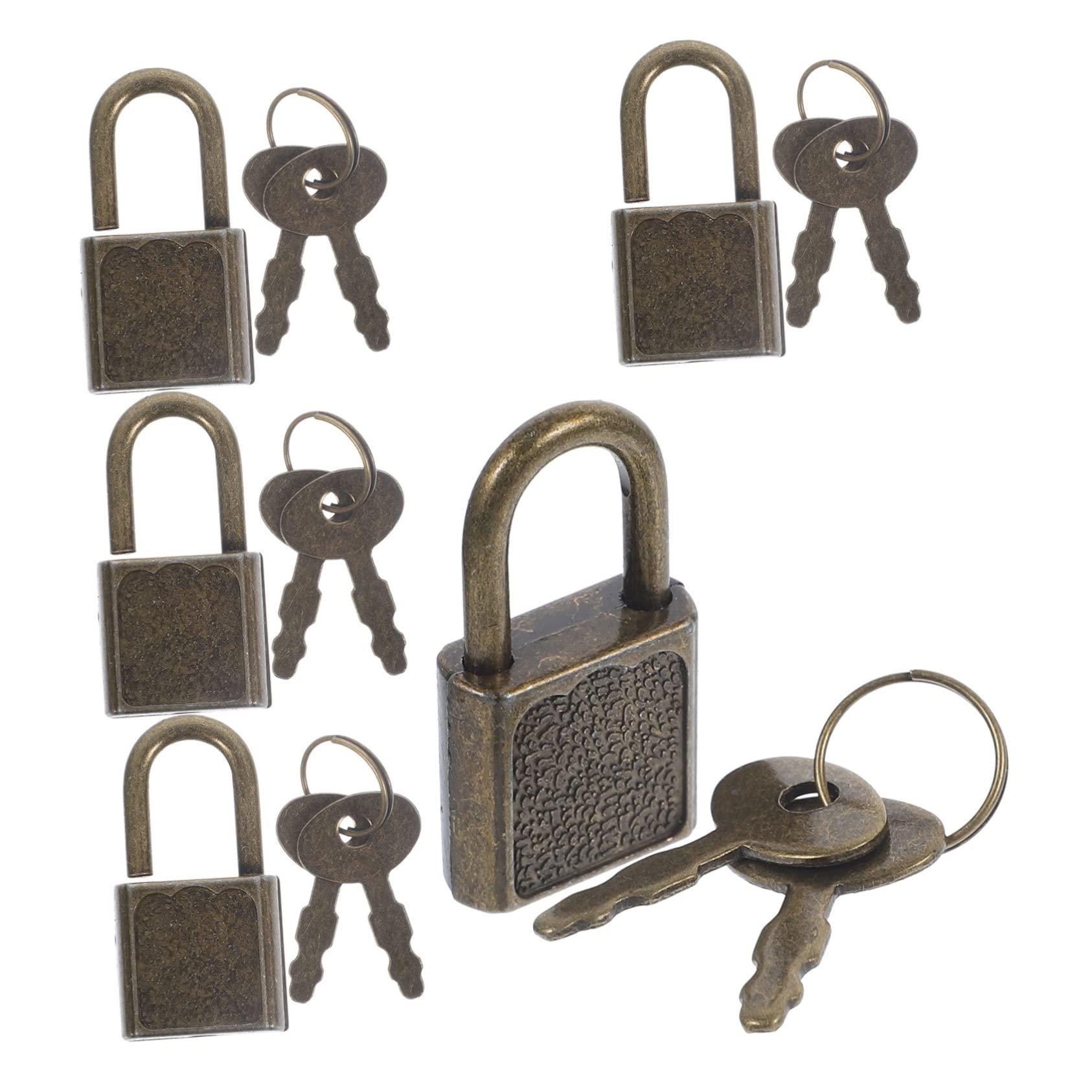 Vaguelly Vaguelly 15 Sets Treasure Chest Lock Padlock with Digital Lock Lockers Key Lock s Locker Lock Combination Lock Padlocks with Keys Combo Lock Bin Kit Door Plastic