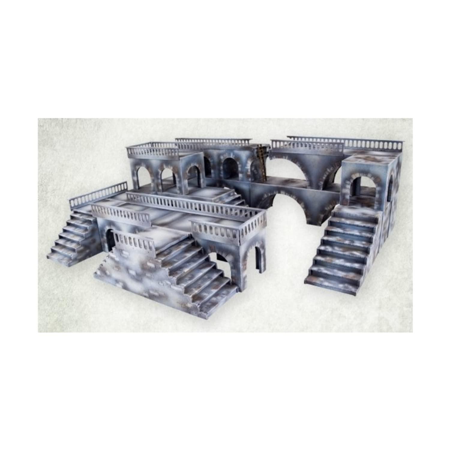 Kromlech Kromlech Walkways & Arcades HO Scale Multicolored Plastic Tabletop Gaming Terrain Set