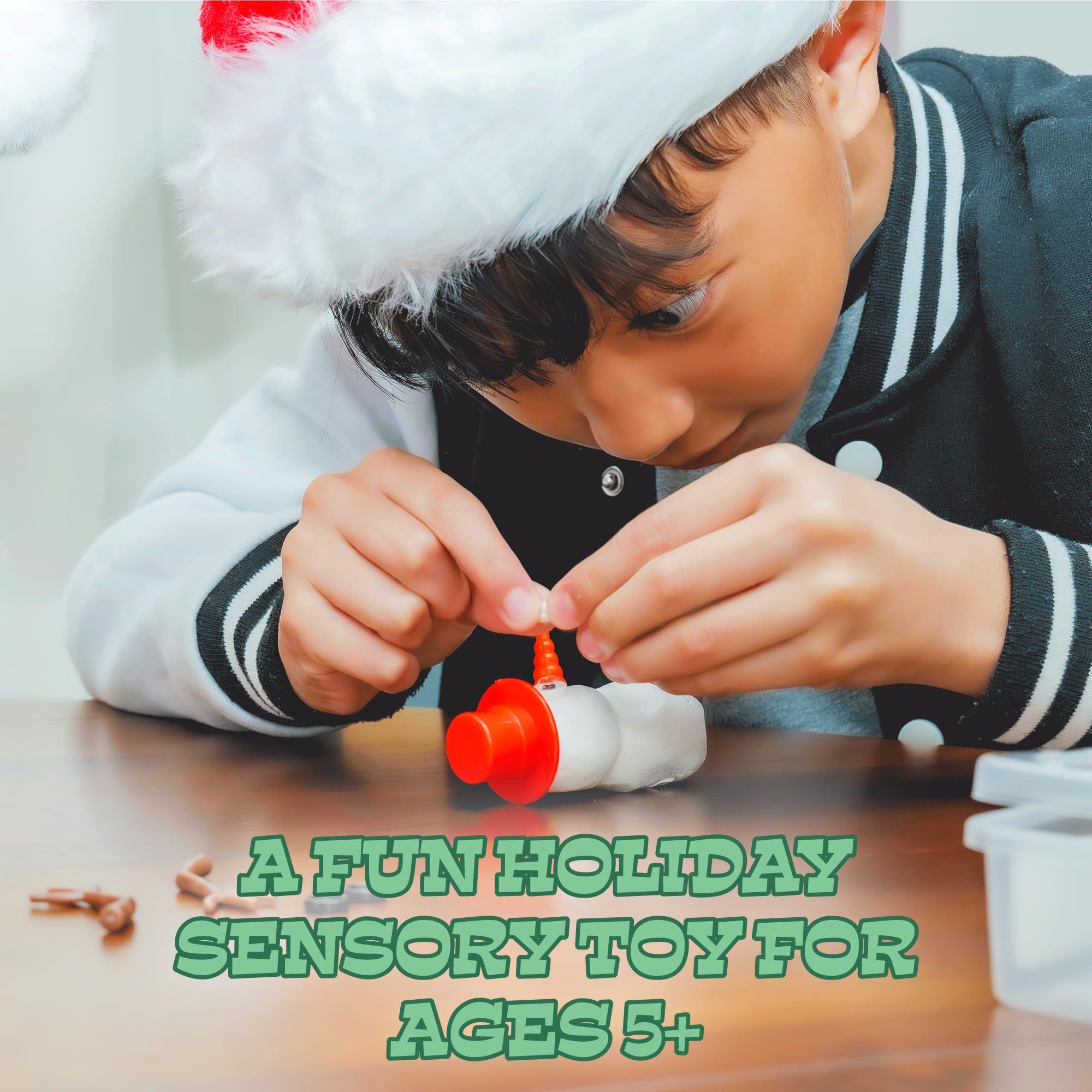 Toysmith Toysmith Melting Snowman Reusable Putty Slime Kit with Snowman Accessories Build, Melt & Rebuild Fun Desk Toy & Holiday Gift for Kids Christmas Stocking Stuffer Ages 5+