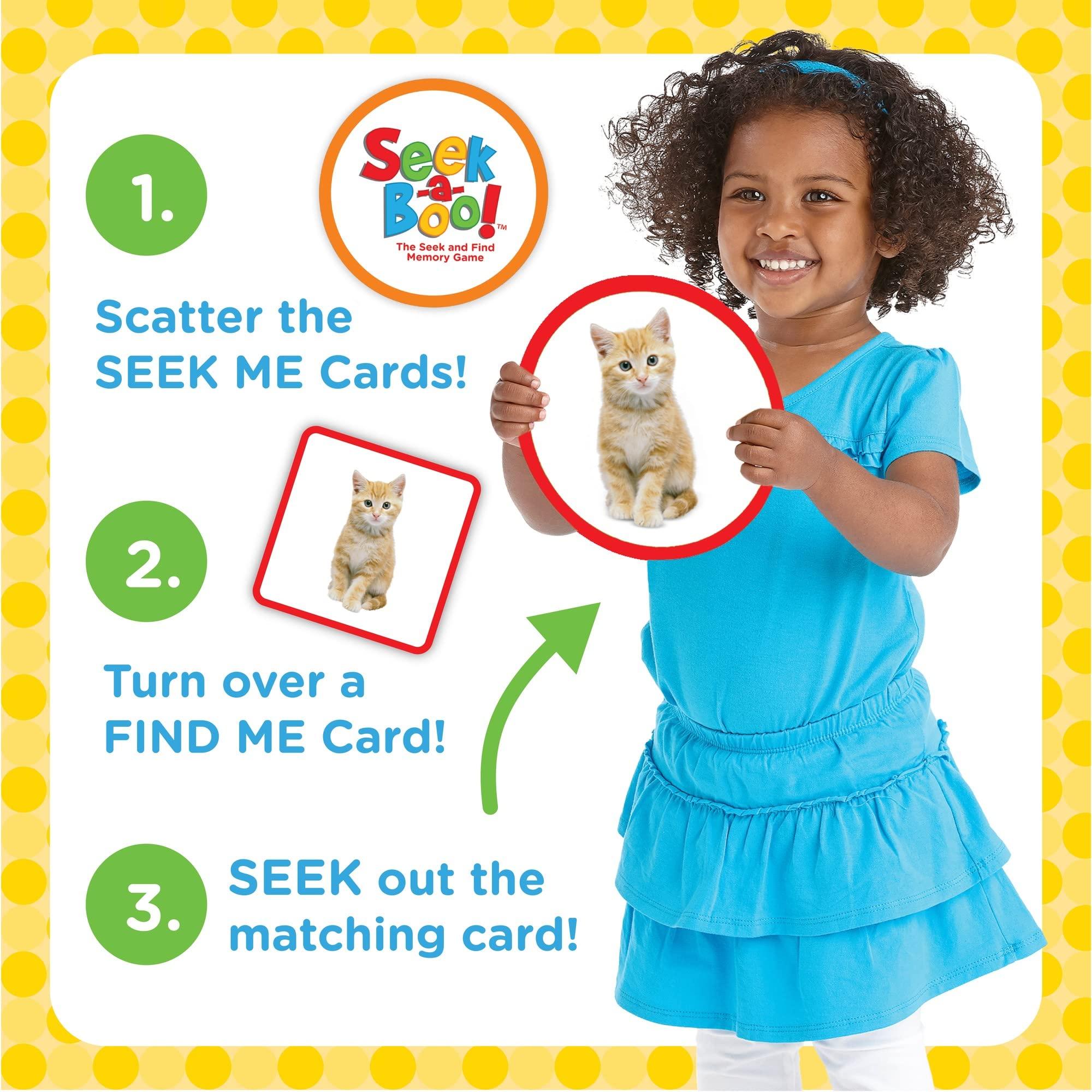 MindWare MindWare Seek-a-Boo Seek and Find Memory Game and Toddler Flash Cards Matching Game