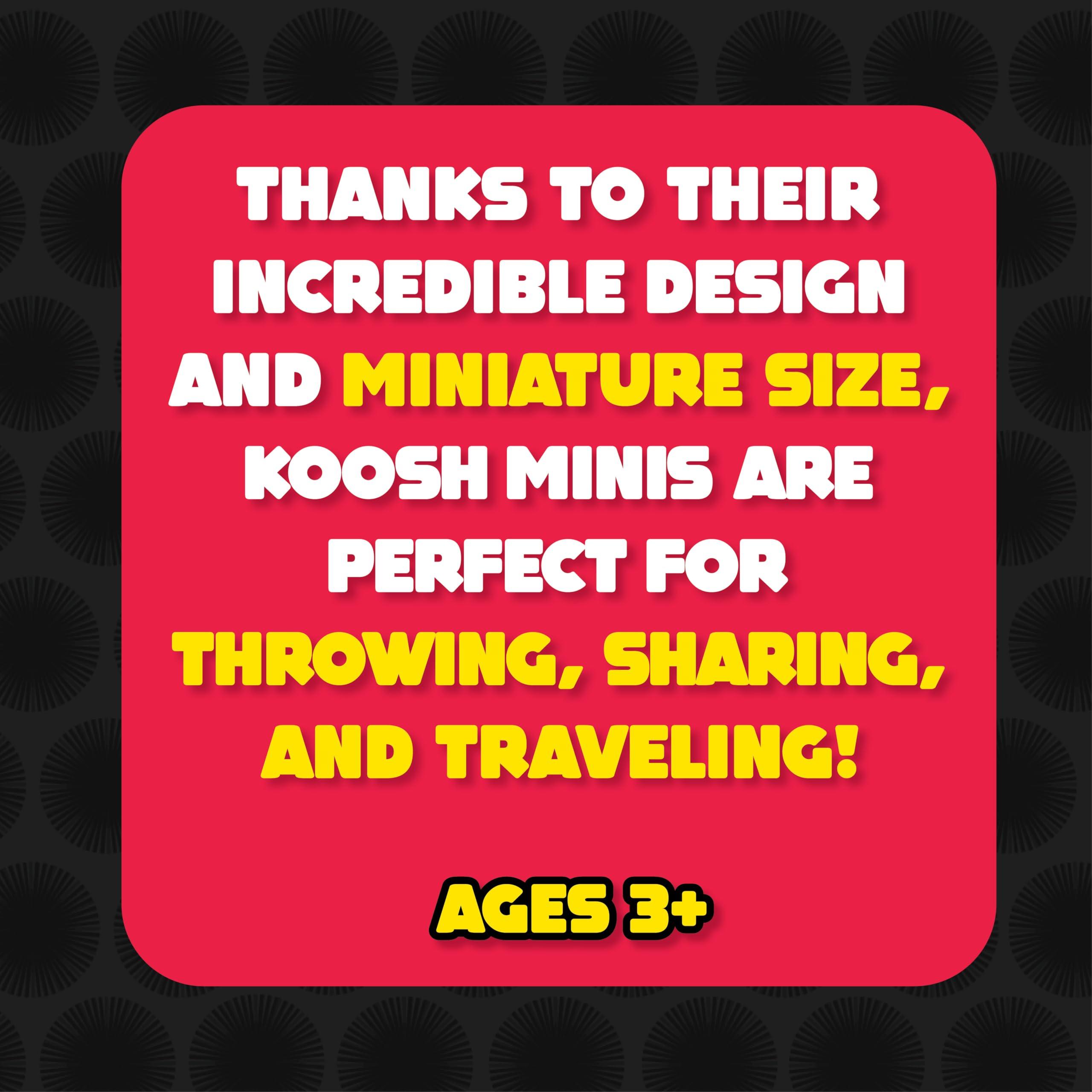 Koosh Koosh Balls, Mini Variety 3 Pack - Kids Outdoor Toys, Beach Toys, Outdoor Games for Adults and Family, Kids Toys, Kids Games, Outdoor Play Toys, Fidget Toys, Screen-Free, Ages 3+