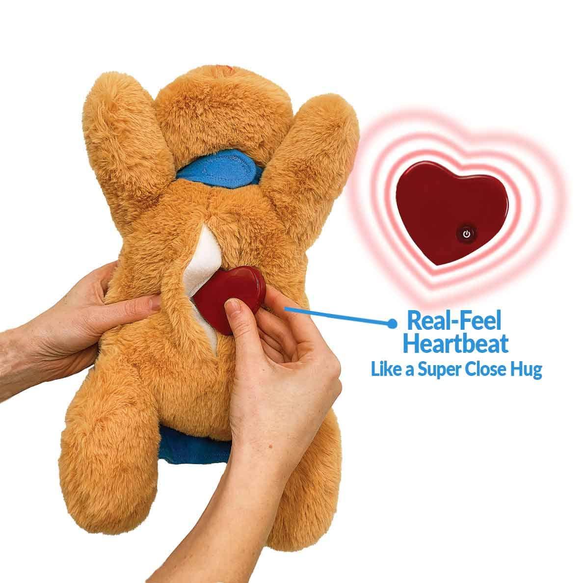 Snuggle Puppy Snuggle Puppy Hero for Kids - Calming Sensory Stuffed Heartbeat Toy with Super Cape for Fidgeting - Interactive Plush Comfort Companion for Ages 3+