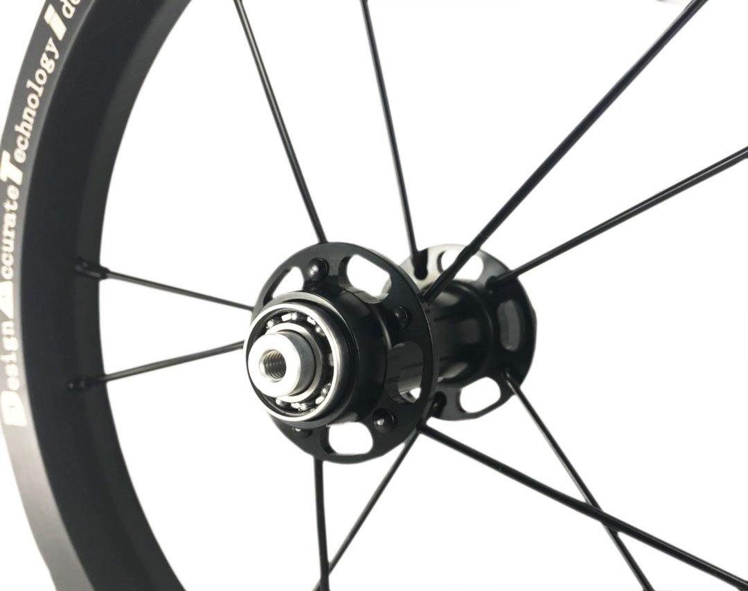 DATI DATI New S6C-W AlloyPush Kids Balance Bike Bicycle Super Light Wheels Set 12\" F+R (Orange, 90X10mm for(Bixbi Puky))