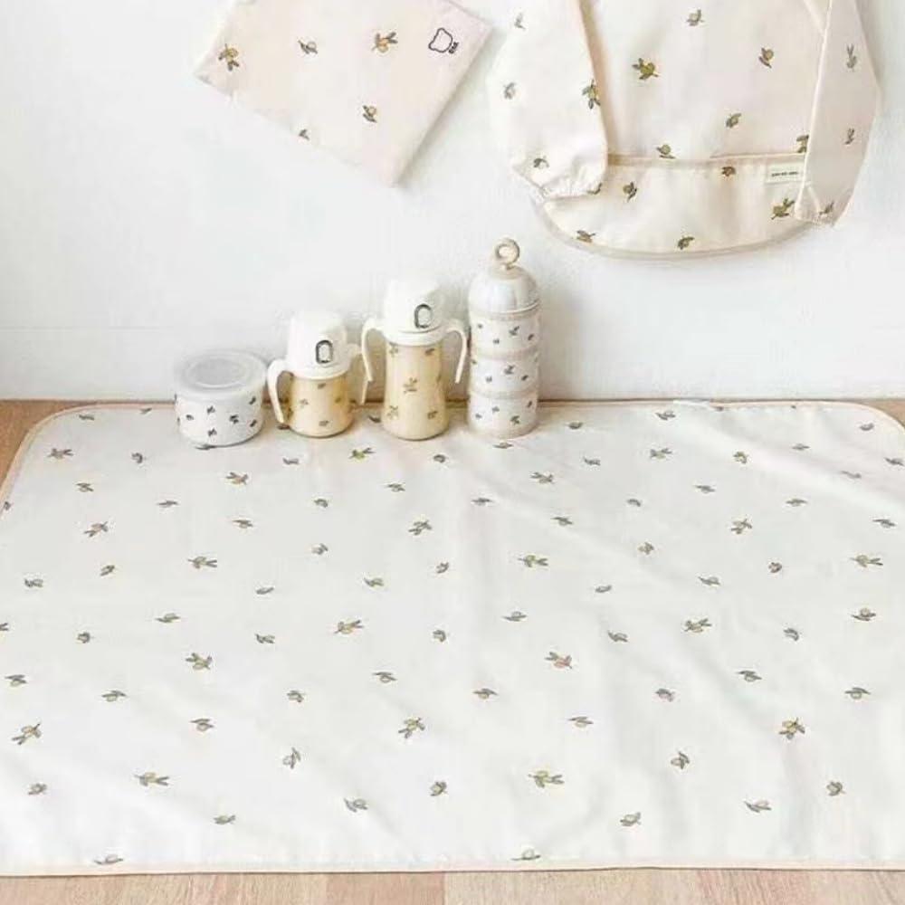 SPOTRILL Baby Waterproof Bed Pad Washable Mattress Pad Reusable Underpads Waterproof Mattress Reusable Pee Pads for Bed Wetting Toddlers Women Kids Adults (Bear)