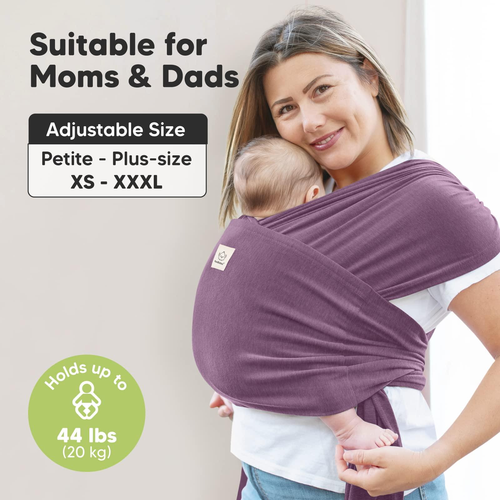 KeaBabies KeaBabies Baby Wraps Carrier, D-Lite Baby Wrap & Baby Wrap Carrier - Easy-Wearing - All in 1 Original Breathable Baby Sling - Adjustable Baby Sling Carrier, Lightweight,Hands Free Baby Carrier Sling