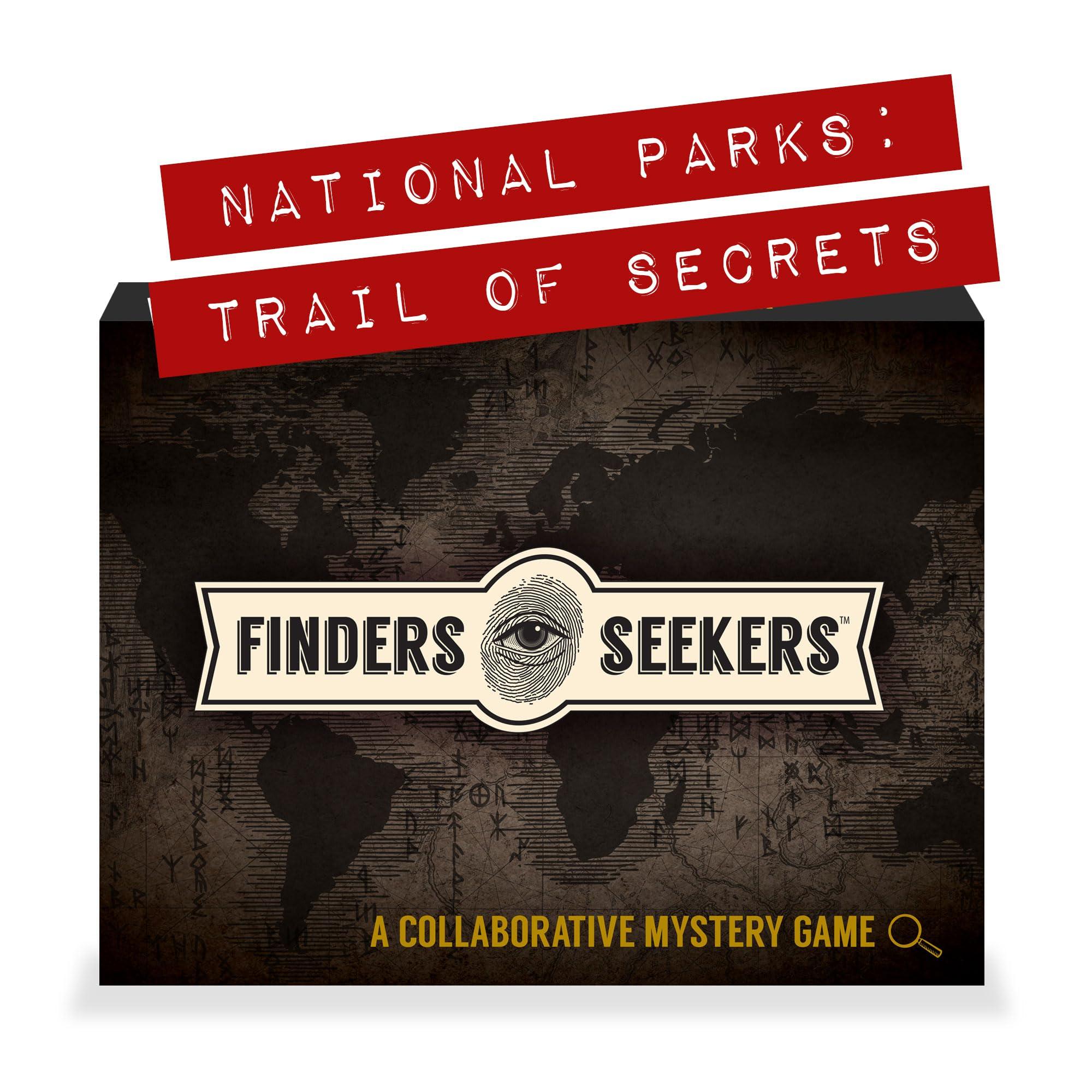 Finders Seekers Finders Seekers Mystery Game | National Parks Trail of Secrets Be a Detective and Investigate an Unsolved case, Puzzle Game Like an Escape Room, for Date Night, Game Night or Solo