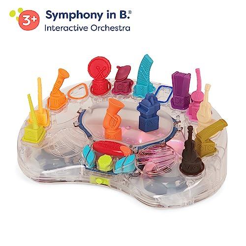 Branford LTD B. toys - B. Symphony Musical Toy Orchestra for Kids 3+ Years 13 Musical Instruments for Classical Music for Babies and Toddlers Interactive Kids Music Toys with Lights and 15 Songs