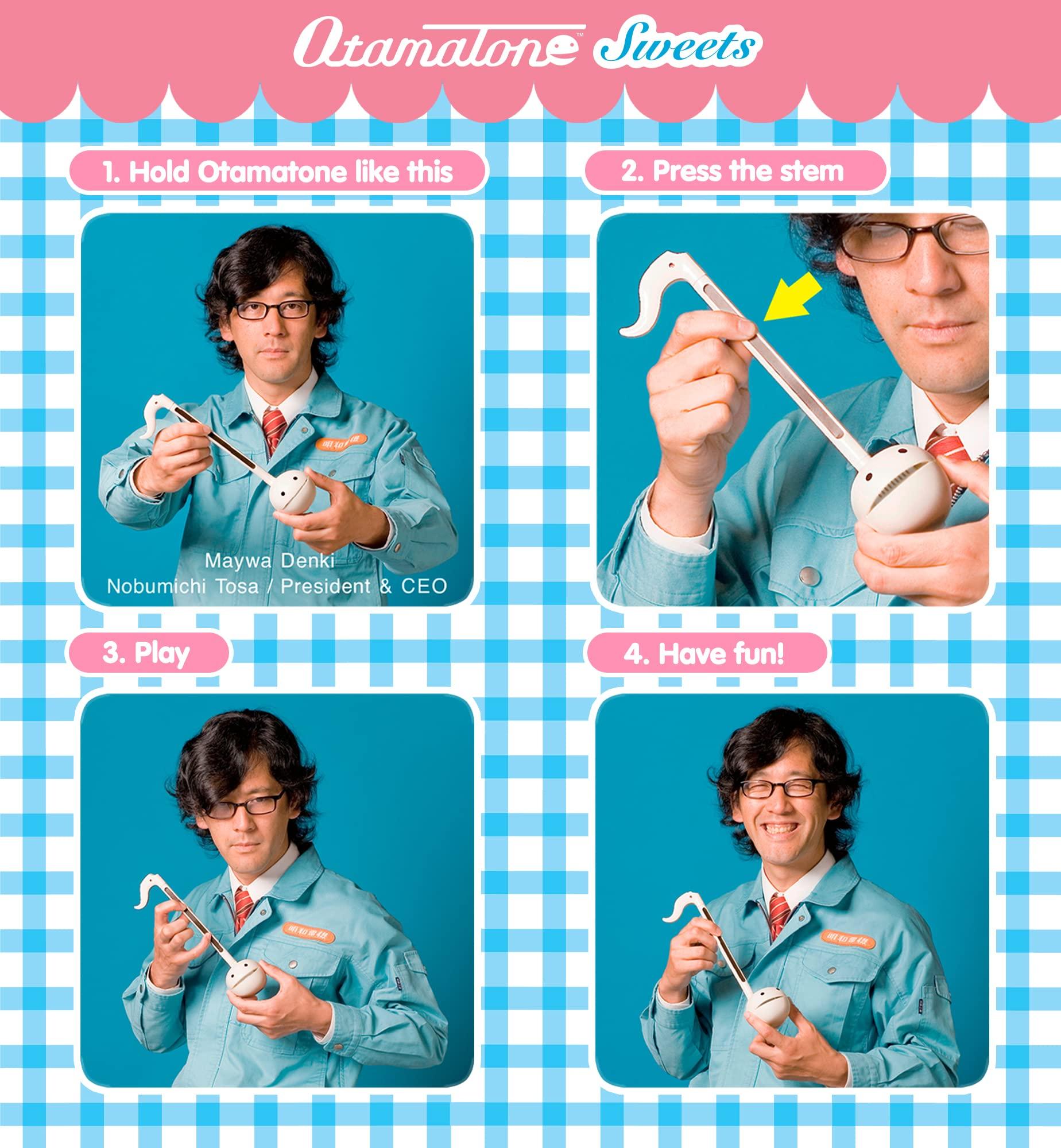 Otamatone Otamatone Japanese Electronic Musical Instrument Portable Music Synthesizer from Japan by Maywa Denki Studio Award Winning, Educational Fun Gift for Children Teen Adult - Chocolate Strawberry Mint Set