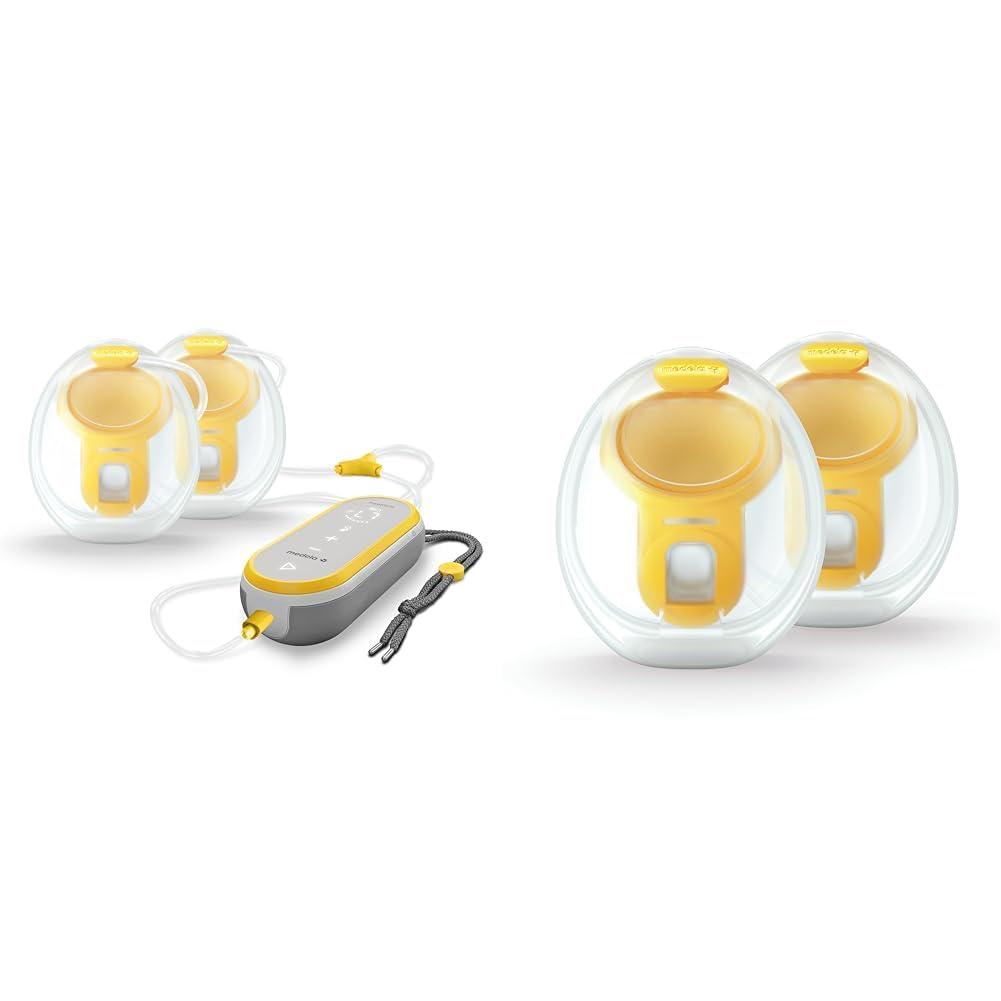 Medela Medela Freestyle Hands-Free Breast Pump Bundle with Wearable Cups, Portable Electric Pump, Breast Shields, Bottles, Flex Connectors and Tubing