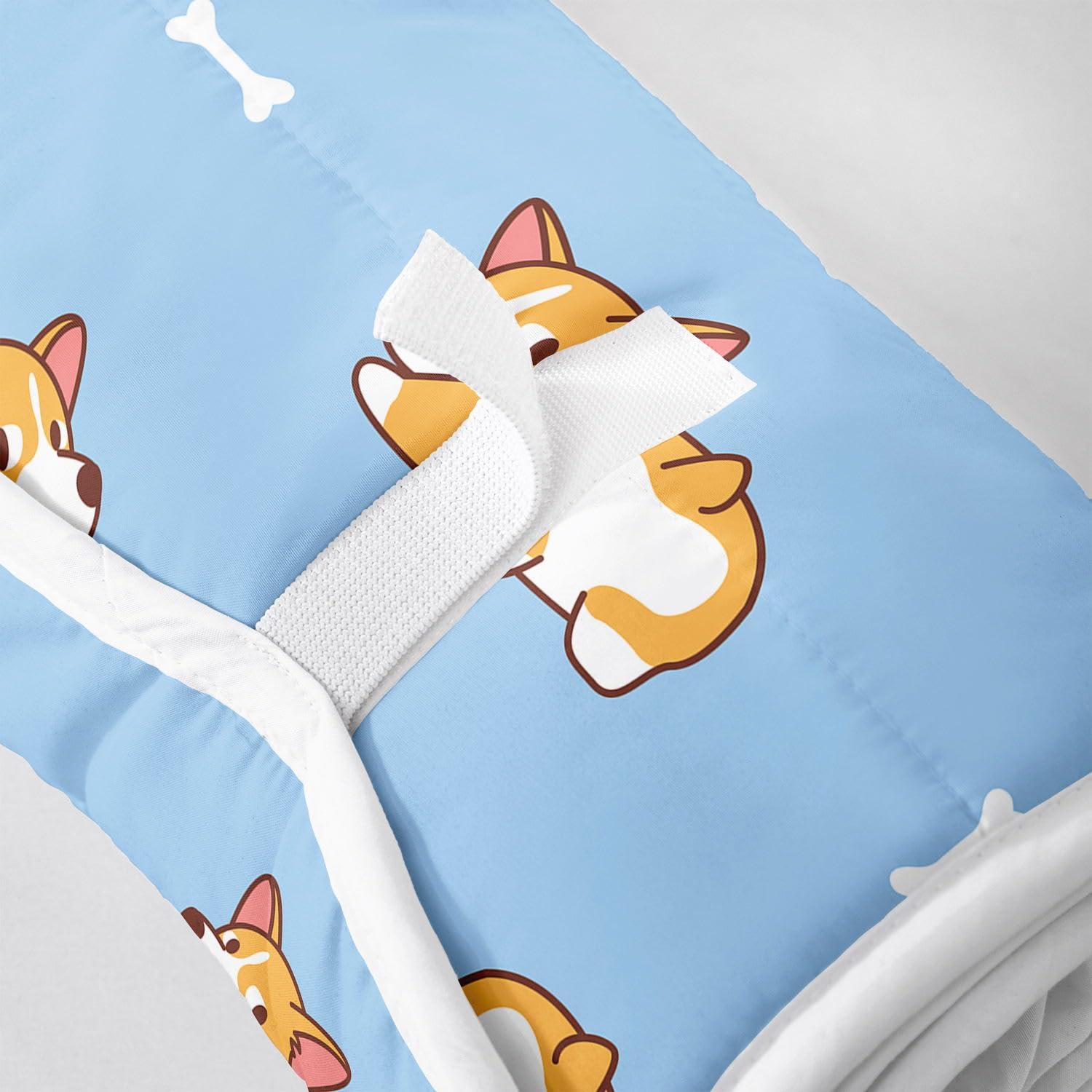 Datura home Datura home Nap Mat -Cute Dogs Sleeping Bag with Removable Pillow - Daycare and Sleepovers Preschool Kindergarten Bedding Set for Kids Toddler Boys Girls(Dogs Standard)