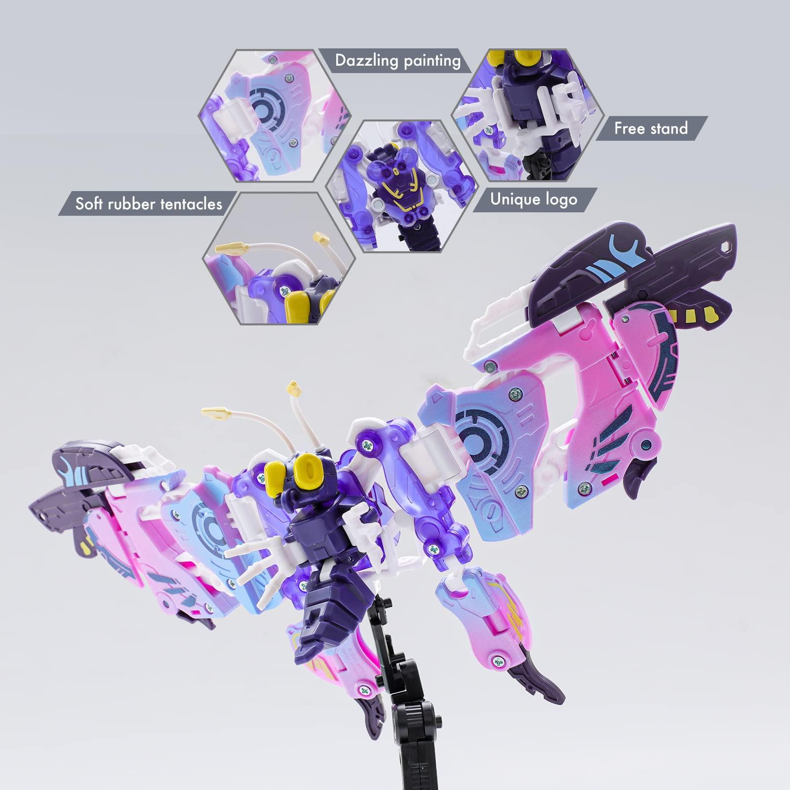 52TOYS 52TOYS BEASTBOX BB-56 Bullet Deformation Toys Action Figure, Converting Toys in Mecha and Cube, Perfect Birthday Party Gift for Teens and Adults, Designed by Butterfly