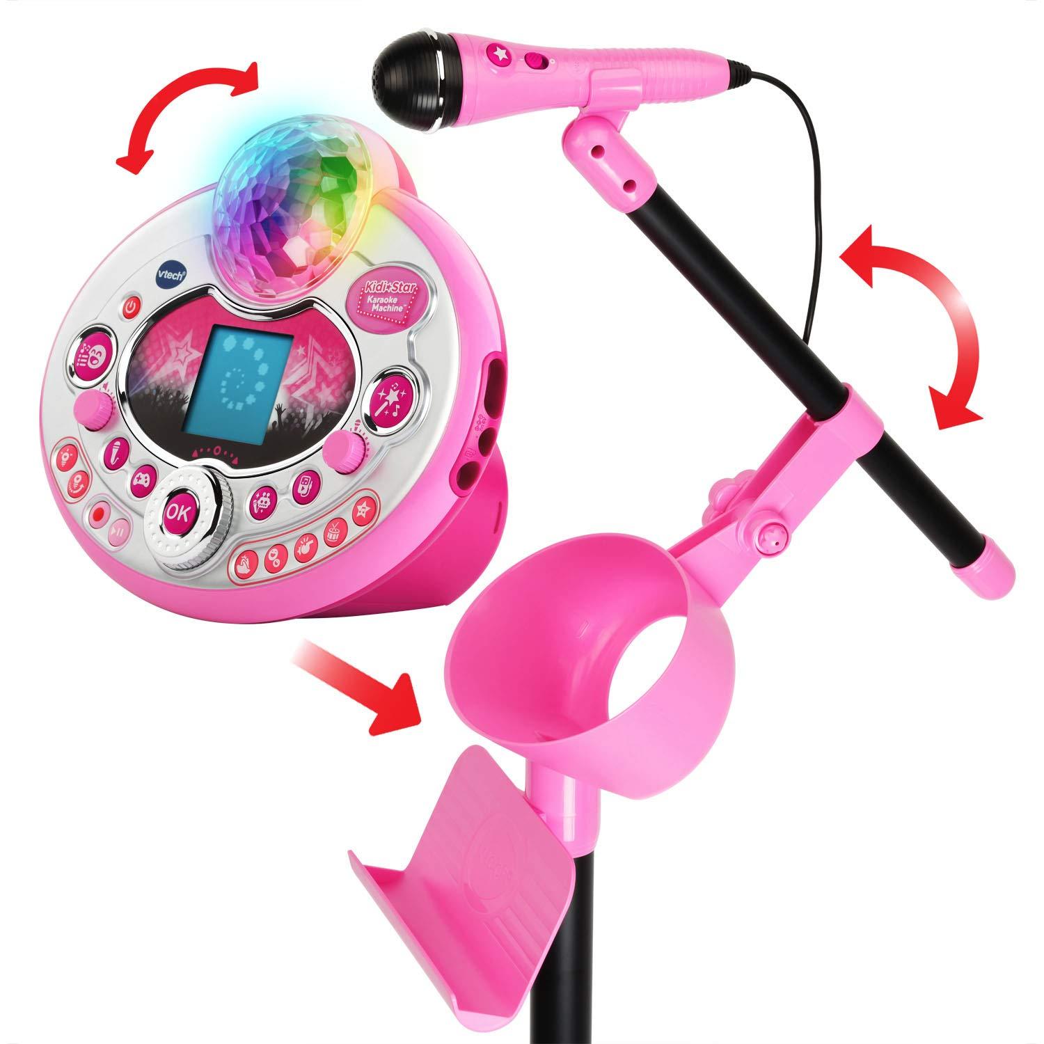 VTech VTech Kidi Star Karaoke Machine Deluxe, 2 Microphones with AC Adapter, Pink