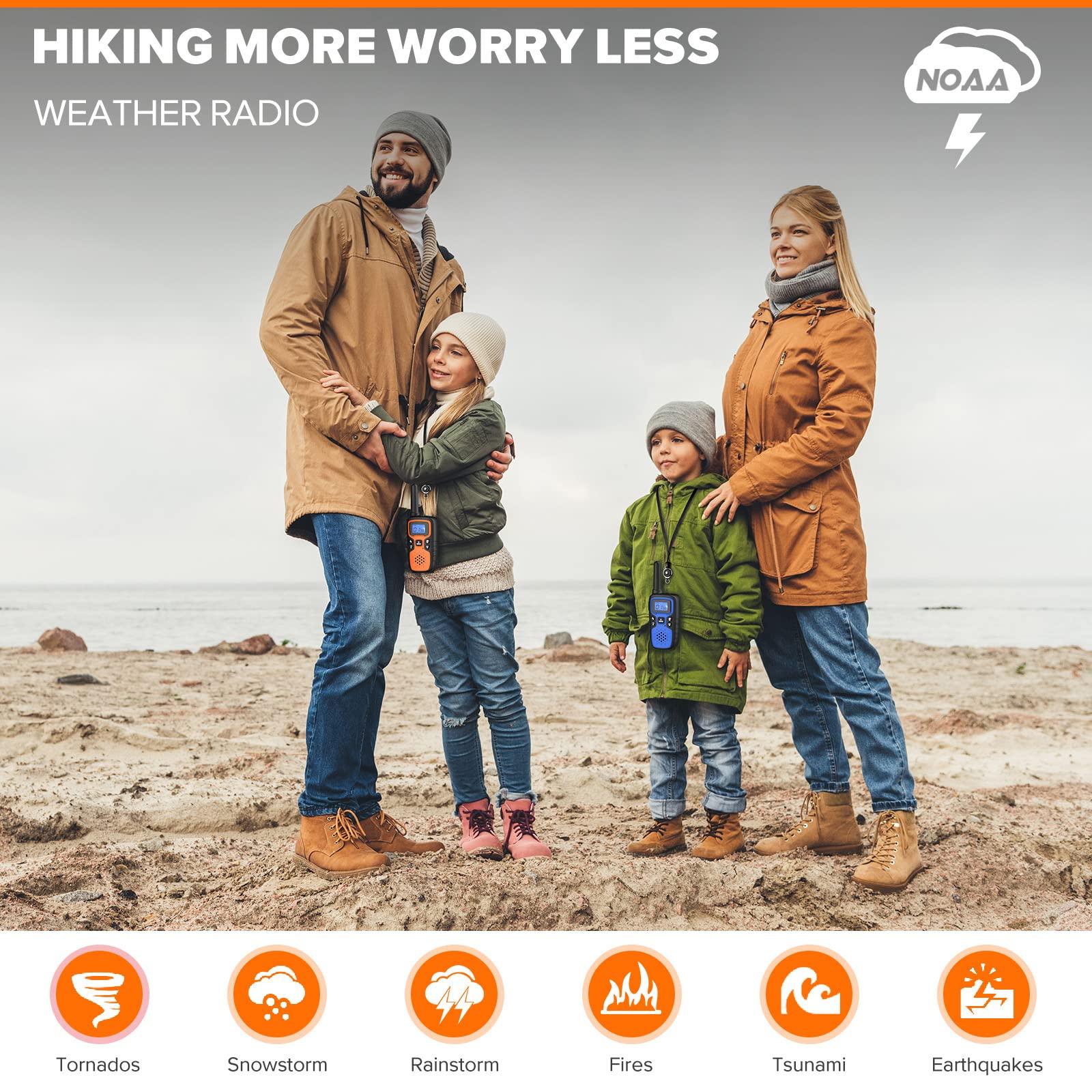 Wishouse Wishouse Walkie Talkies for Kids Adults Family Long Range Rechargeable 8 Pack