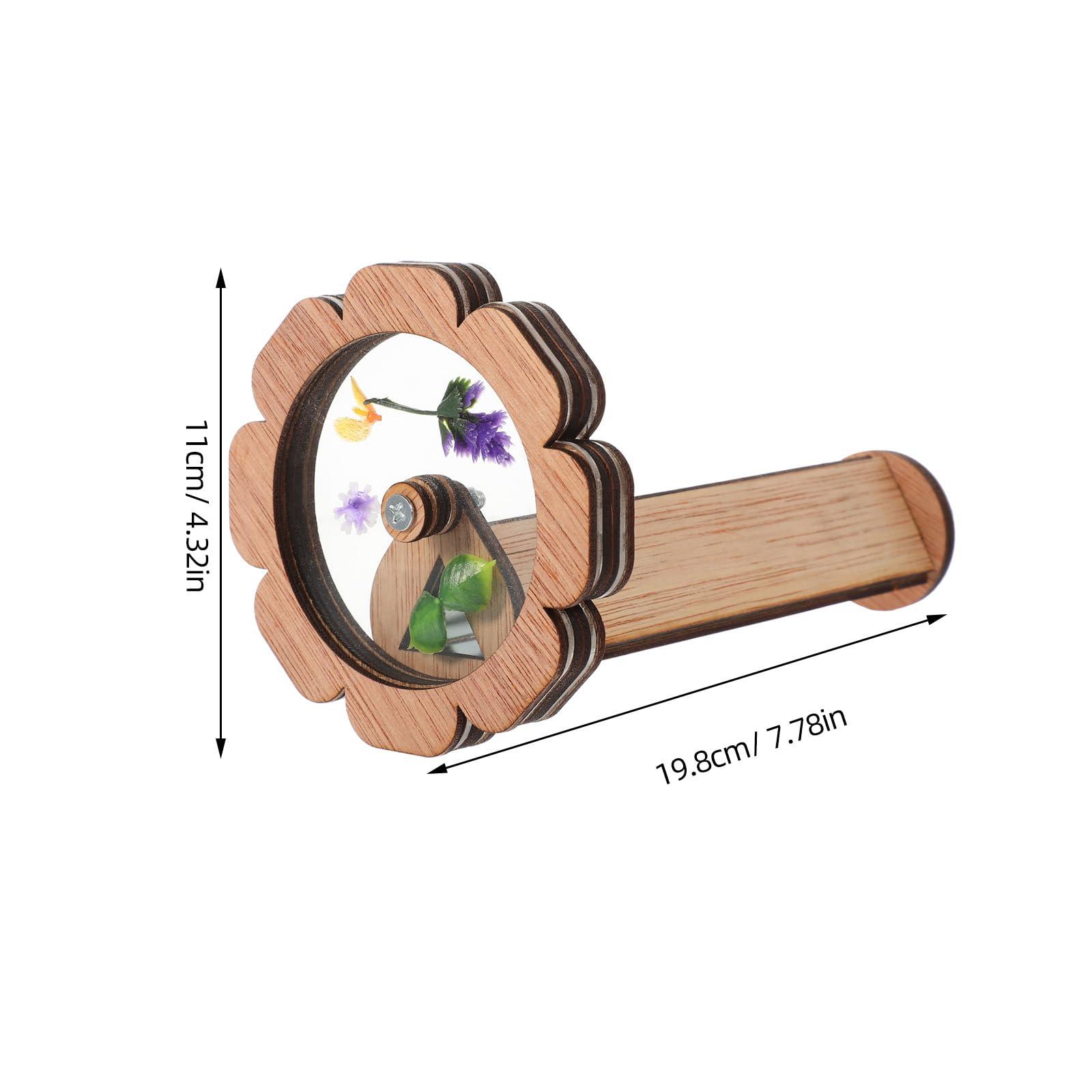 LUOZZY LUOZZY Kaleidoscope Kit Funny Kaleidoscope Toys Wooden DIY Kaleidoscopes Portable Kaleidoscope Kit for Kids