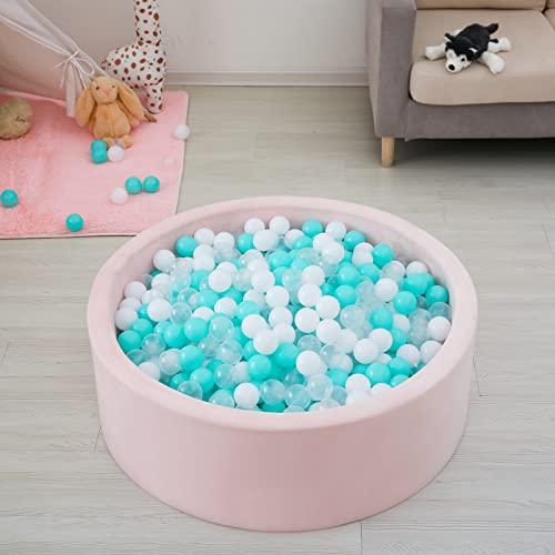 STARBOLO STARBOLO Ball Pit Balls Pack of 100 - BPA&Phthalate Free Non-Toxic Crush Proof Play Pit Soft Plastic Ball for 1 2 3 4 5Years Old Toddlers Baby Kids Birthday Pool Tent Party (2.17inches)