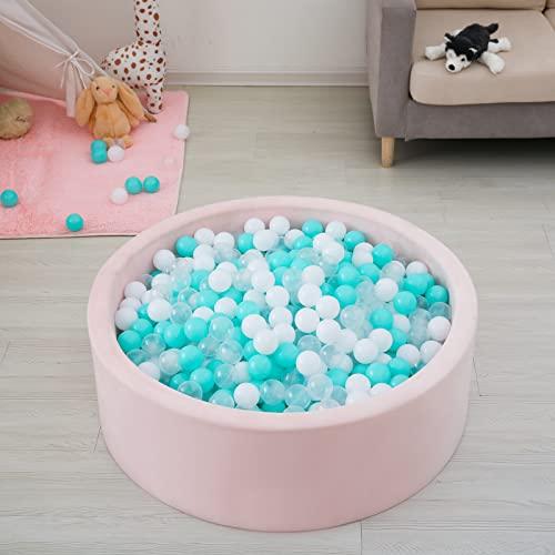 STARBOLO Ball Pit Balls Pack of 100 - BPA&Phthalate Free Non-Toxic Crush Proof Play Pit Soft Plastic Ball for 1 2 3 4 5Years Old Toddlers Baby Kids Birthday Pool Tent Party (2.17inches) image-9